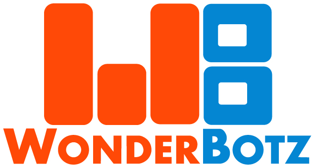 Logo with the text WonderBotz